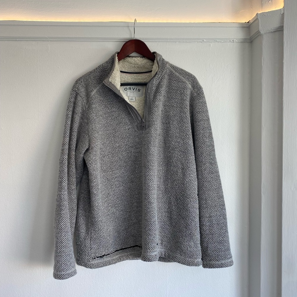 Orvis Woolen Pullover Quarter Zip